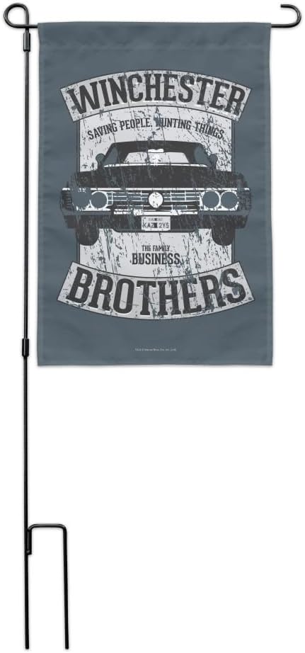 Supernatural Brother's Impala Garden Yard Flag