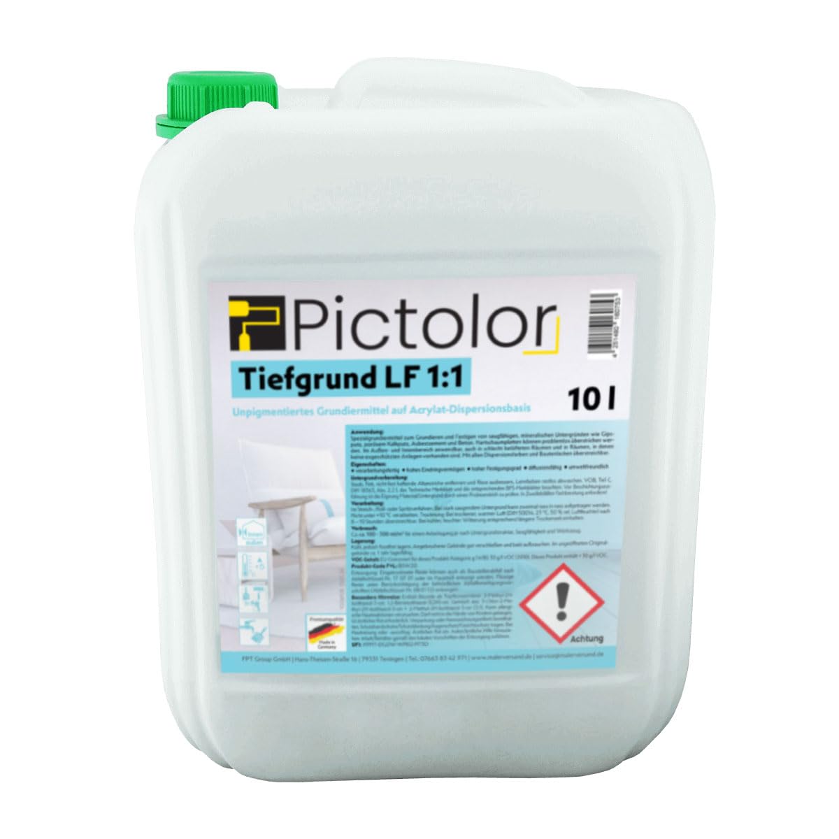 Malerversand Pictolor Tiefengrundkonzentrat LF 10 Liter : Amazon 