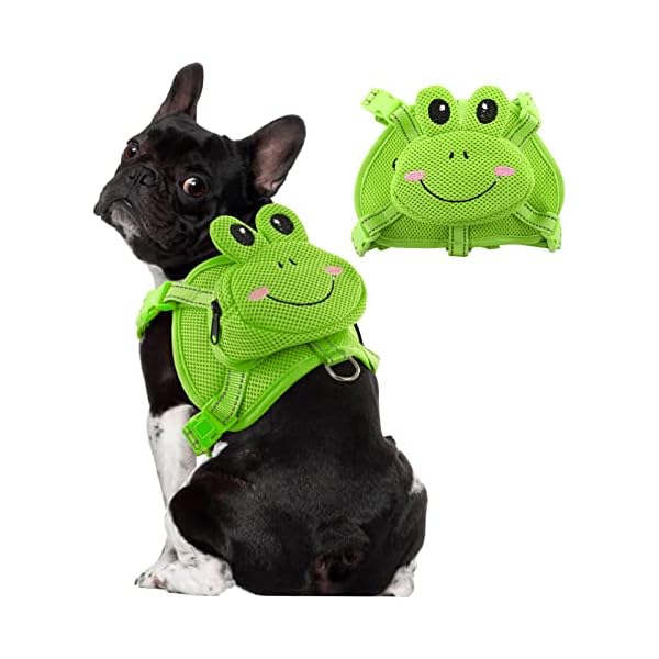 OUOBOB Dog Harness Backpack - Stylish Doggie Carrier for Outdoor Adventures