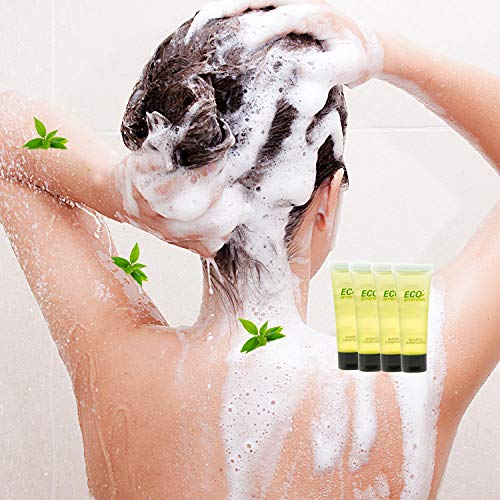Eco Amenities Conditioning Shampoo, 200 Pack, Mini Size 1 Ounce - Travel Size Shampoo And Conditioner Sets, Mini Shampoo & Conditioner Sets - 2 In 1 Shampoo & Conditioner, Green Tea Scent #TOP1