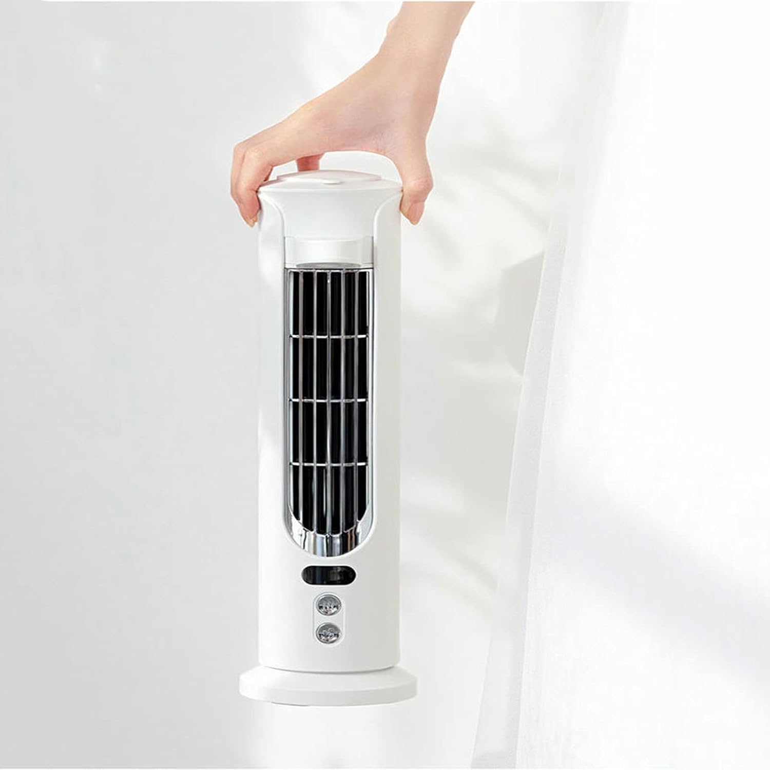 Room Humidifier Ultra Quiet Operation Adjustable Mist Mode Portable Humidifier and Fan are Combined in One Intelligent Constant Humidity Powered by USB (White)