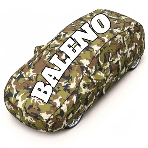 Image of Superior Grade Quality Compatible for Baleno Cover (All Variants) Car Body Cover - 100% Waterproof Custom Fit with Mirror Pockets | Triple-Stitched Elastic Design, Heat Reflective, Anti-Dust