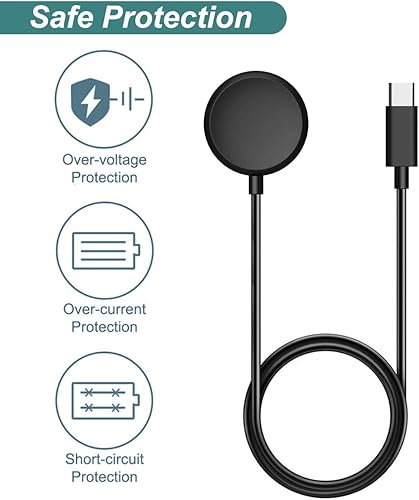 Miniatura 4 de Cargador para Google Pixe Watch Repalcement USB-C Cable de carga para Google Pixe Watch 33 pies33ft negro