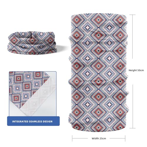 Geometric Pattern Neck Gaiter for Outdoor Sports Multifunctional Face Mask for Cycling Hiking and Running2