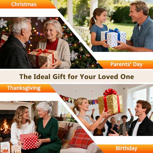 Electric Heated Knee Massager, Kneading Heating Pad, 5000mAh Battery, Cordless & Portable, Relaxation & Stress Relief, Gift for Men & Women, Black, 1 Pack - Image 8