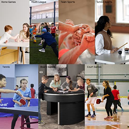 Ledgital Indoor Score Keeper, Electronic Ping Pong Scoreboard With Wireless Remote Control, 6 Digits Score Unit With Round Scores 0-99 In Red And Match Scores 0-9 In Blue, Tabletop & Wall Mount #TOP6