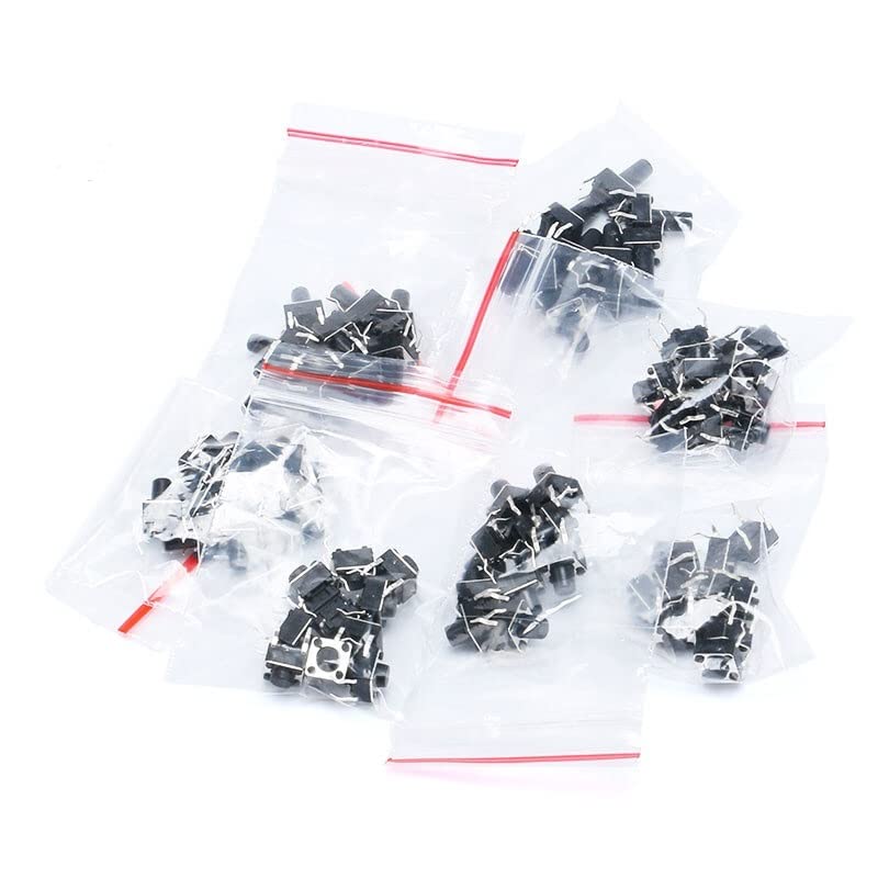 Interrupteur tactile 6x6mm en kit pour remplacer un bouton défectueux sur circuit