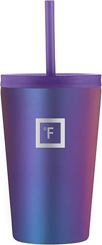 Miniatura 2 de IRON FLASK Vaso para niños 12 onzas acero inoxidable aislado al vacío antideslizante a prueba de salpicaduras Ocean Amigos