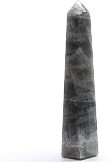 3.5" 300ct Silverish Bluish Aquamarine Obelisk Polished Natural Sparkling Translucent Beryl Gemstone Crystal Mineral Specimen Tower - Brazil