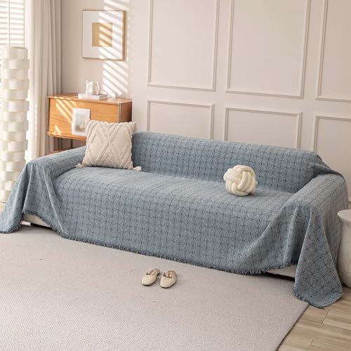 Housse de canapé modulable antidérapante et réversible en chenille - 2