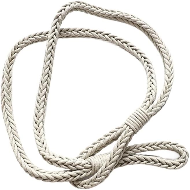 FMURY Braided Curtains with Straps Curtain Straps Curtain Ropes