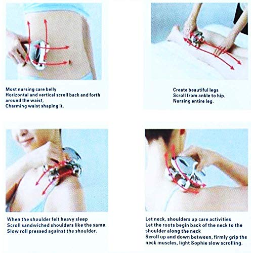 Image of 4D Manual Full Body Shape Massager for Face and Body Lifting Wrinkle Remover Roller Massager