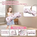 Toddler Nap Mat with Removable Pillow & Minky Blanket Roll Up Storage Kids Sleeping Bag Soft and Comfortable Toddler Sleeping Bags for Travel Camping Daycare Preschool - Image 4