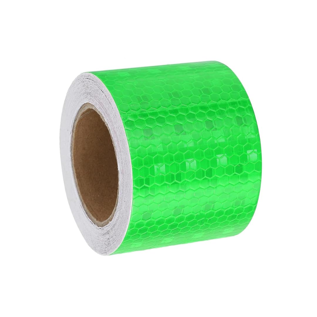 Green Radium Reflective Tape 2 inch 50 MTR For Road Safety Night Safety Reflective Sticker High Intensity Conspicuity Waterproof Warning-image-44