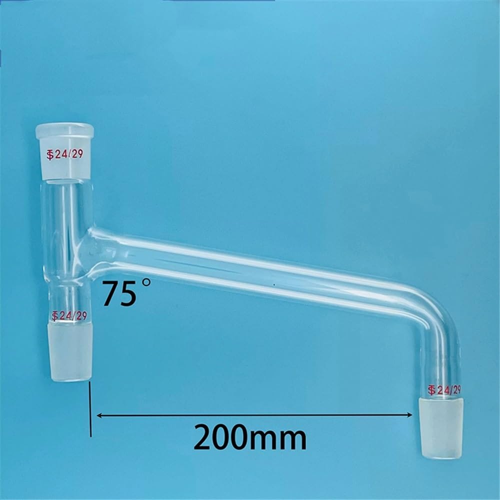 3-drożny szklany adapter do destylacji, szkło laboratoryjne z główką malejącą, 14/23, 19/26, 24/29, 29/32 sprzęt laboratoryjny