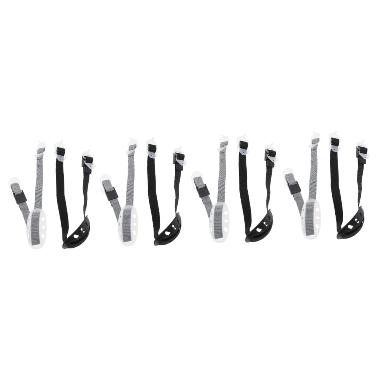 BESPORTBLE 4sets Adjustable Helmet Bands Professional Helmet Straps Chin Strap for Football Chin Protection 2pcs*4