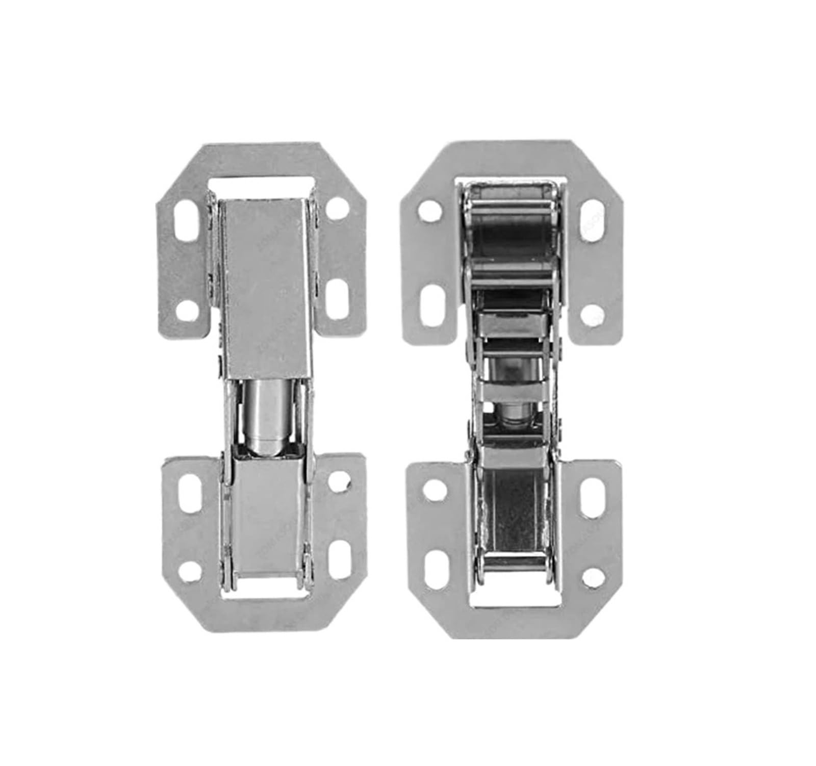 Dclbaigfsy 10Pc 40-1Pcs 90 Degree Cabinet Hinges No-Drilling Hole Cupboard Door Hinge Steel Furniture Hardware Tools(10Pc)
