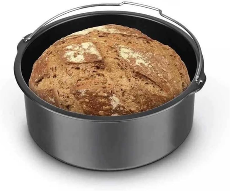 JSEIAJB 8 Inch Air Fryer Cake Pizza Oven Barbecue 8 Air Fryer Cake Pizza Oven Barbecue Frying Pan Tray Cake