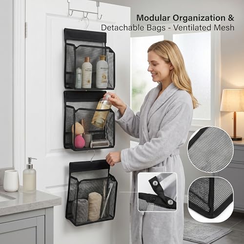 Organiseur de douche extensible pour optimiser l'espace de rangement cabine