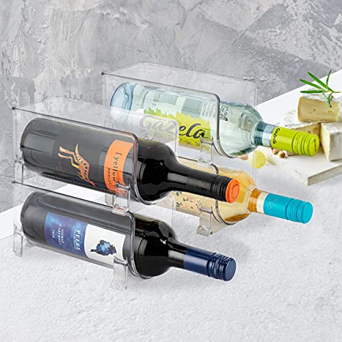 Jinamart Set Of 2 Stackable Wine Storage Rack, Counter Top Wine Holder (Holds 2 Bottles) #TOP6