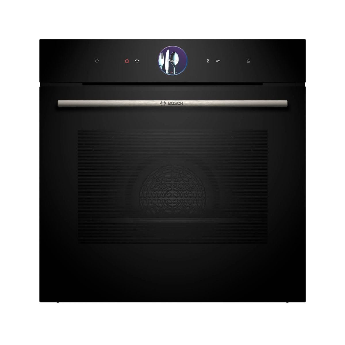 Bosch Hausgeräte HSG7361B1 Serie 8 Smarter Forno a vapore da incasso, 60 x 60 cm, serbatoio acqua da 1 l, anello di controllo digitale; TFT-Touch Display Plus; funzione vapore Plus; aria calda