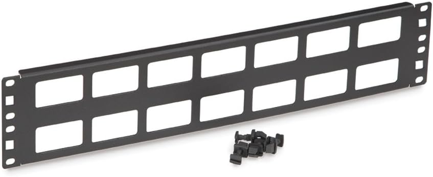 Kendall Howard 19" 2U Cable Routing Blank Cable Management Panel