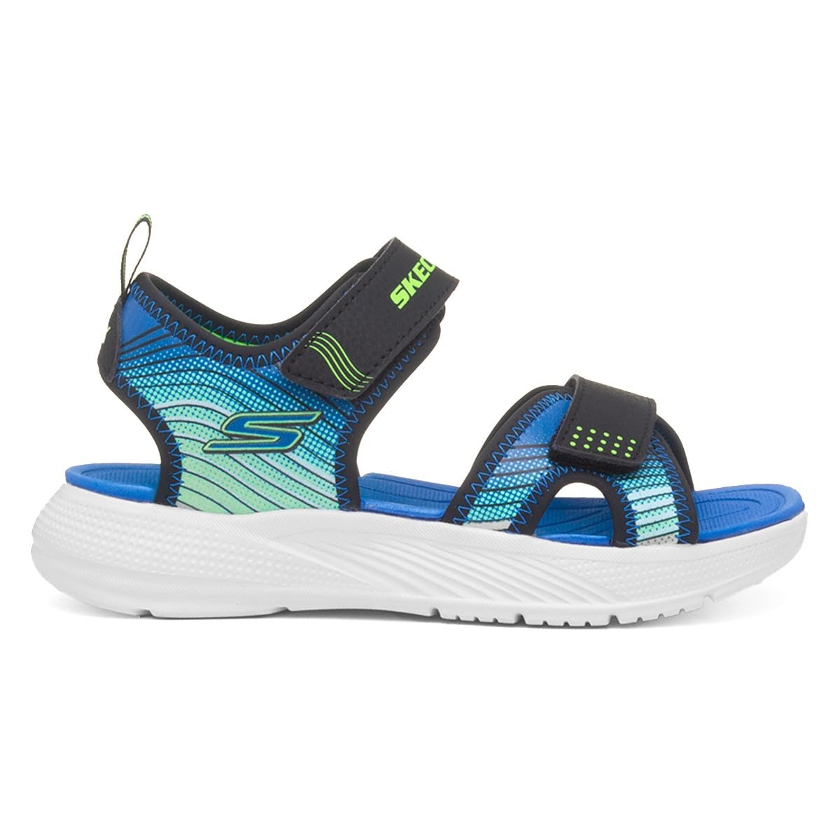 Skechers Microspec-Płaskie Sandały Dziecięce Dziecko, Czarny, 21 EU, Czarny (Black), 21 EU