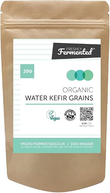 Freshly Fermented - 20g of Organic Certified Water Kefir Grains
