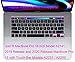 Arabic Language Silicone Keyboard Cover Skin Compatible with 2020 2019 MacBook Pro 16 inch with Retina Display Model A2141, 2022 2021 2020 MacBook Pro 13 inch with M2/M1 Chip A2338 A2289 A2251 (Black)