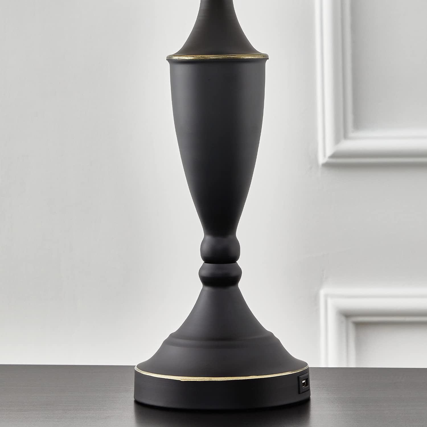 Prоmо Dіѕсоunt Uр Tо 70% оƒƒ BOBOMOMO 25.25'' Modern USB Table Lamp Set of 2 for Living Room Bedroom Bedside Lamps with USB Charging Port Fabric Drum Shade (Black)