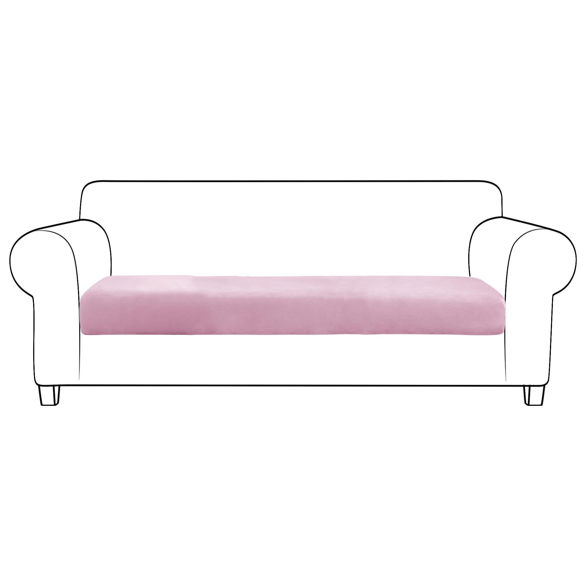 Housses de coussins en velours doux pour fauteuil et canapé 3 places