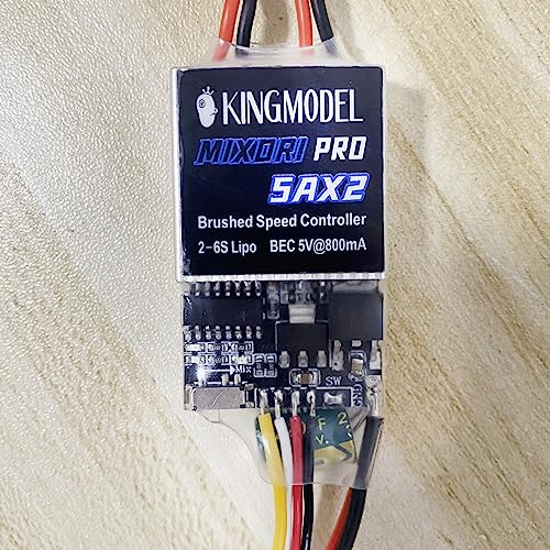 KINGMODEL Dual Way Bidirectional Brushed 5Ax2 PRO ESC 2S-6S LiPo Esc Speed Controller for RC Boat Tank 130 180 380 390 High Current Brush Motor Model Spare Parts - Image 7
