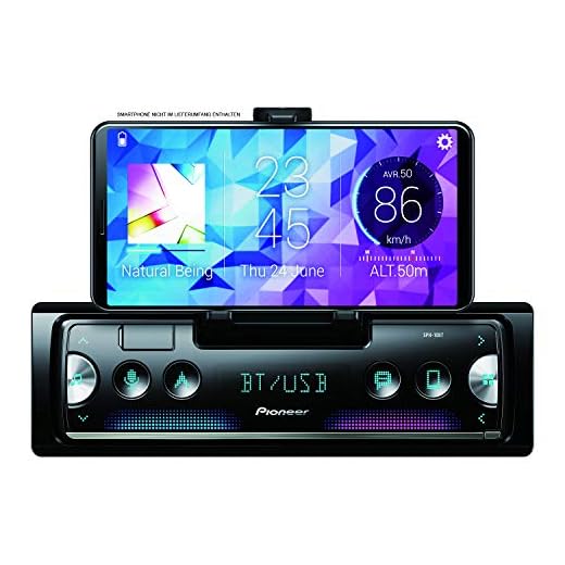 PIONEER SPH-10BT 1-DIN bilradio set för lastbil/lastbil/buss/24 volt/24 V