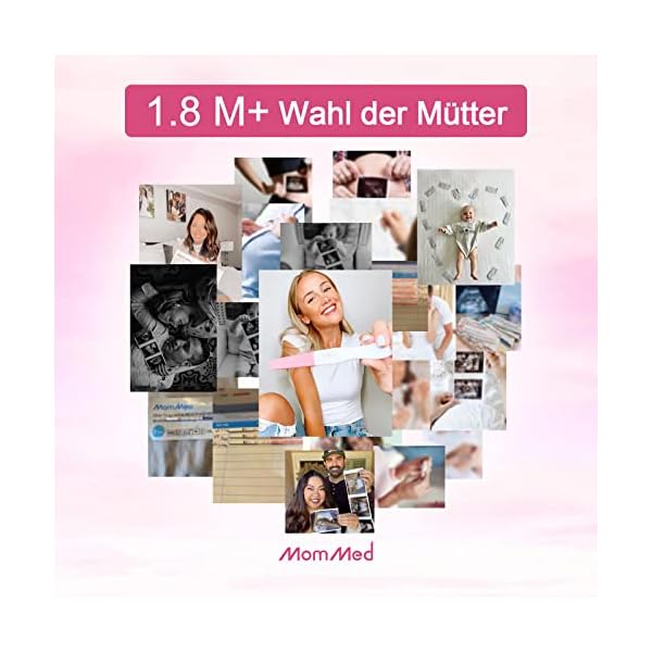 MOMMED 5 X Schwangerschaftstest, Einzeln versiegelte Verpackung Frühschwangerschaftstest, HCG Test Empfindlichkeit von… – Bild 7