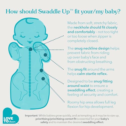 Image of Love to Dream Swaddle UP, Baby Sleep Sack, 1.0 TOG, Self-Soothing Swaddles for Newborns, Get Longer Sleep, Snug Fit Helps Calm Startle Reflex, Newborn Essentials for Baby, Small 8-13 lbs,Candy Canes