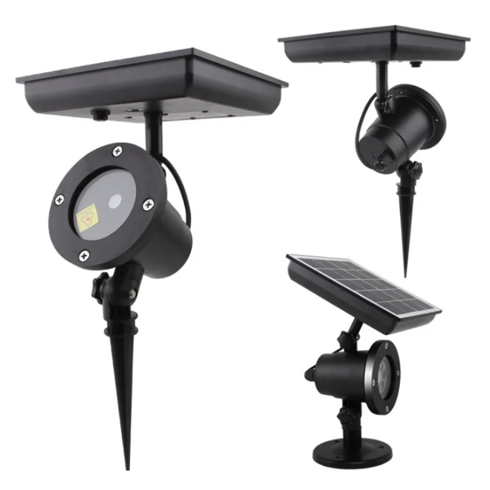 proiettore di luce, Lampada di Natale a LED, 180°, girevole, solare, con cielo stellato, for feste, giardino, prato, esterno(White Snowflake)