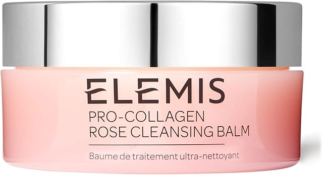 Elemis Pro-Collagen Rose Cleansing Balm, 3-in-1 Deep Cleansing Milk with English Rose Oleo Extract, Facial Cleanser with Essential Oils Suitable for Sensitive Skin, Soothing Skin Cleanser, 100 g