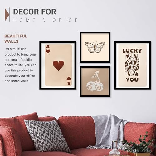 Image of kotart Premium Digital Paintings with Frame for Home Decoration - Painting for Living Room Bedroom Office Room Decor - Painting for Wall Decoration - Pack of 4 (Art 10, Small (10x13 or 10x10 inch))