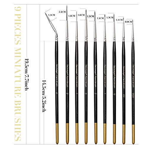 Dainayw DN1007-9 Fine Detail Paint Brush Set thumb #3
