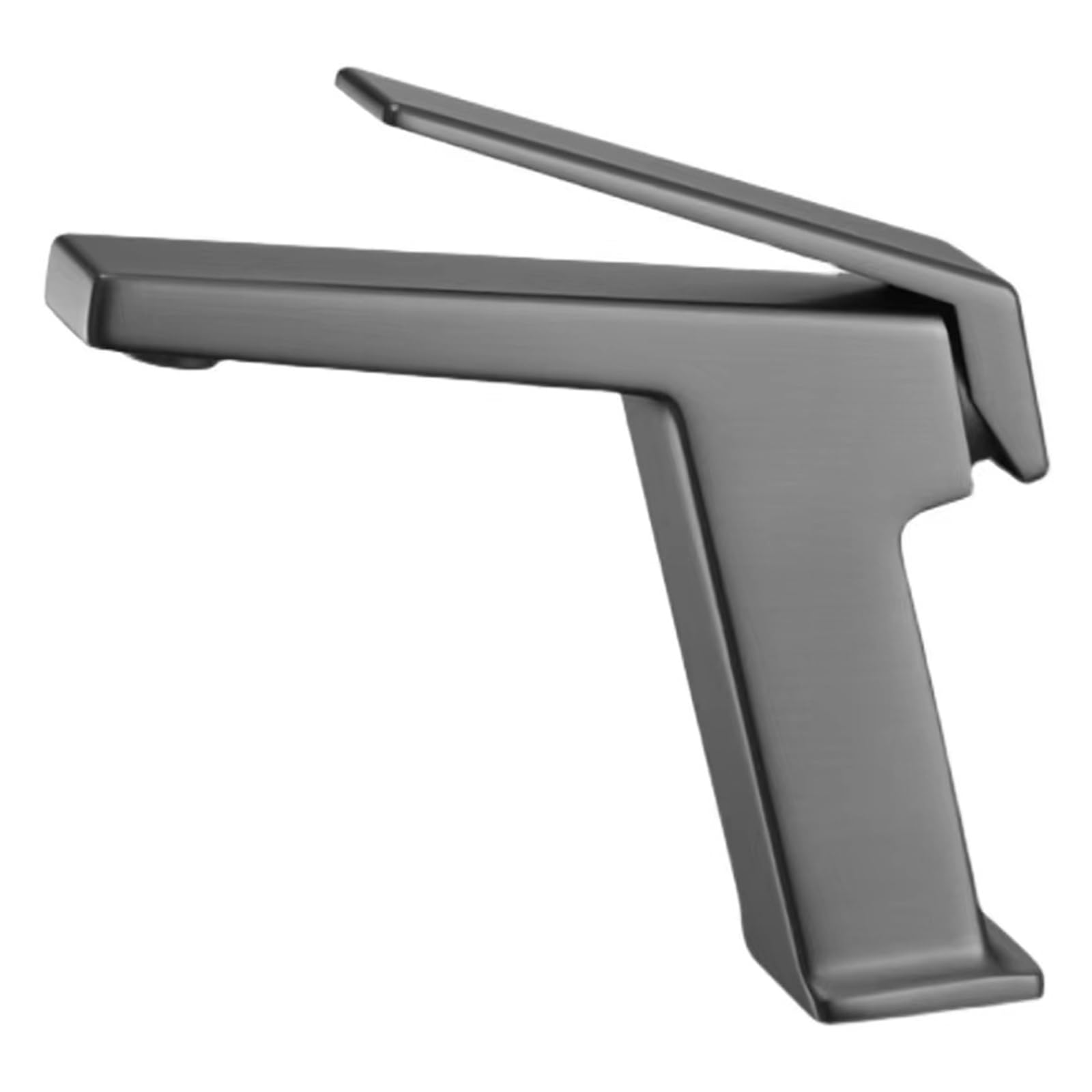 Robinet mitigeur de lavabo de salle de bain gris pour une décoration intérieure moderne