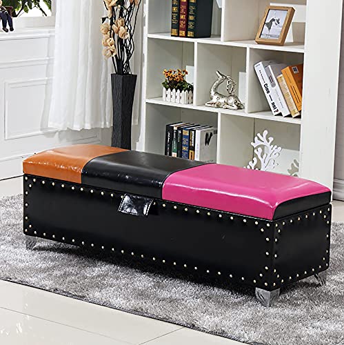 Meuble de décoration moderne pour salon encombré avec coffre intégré