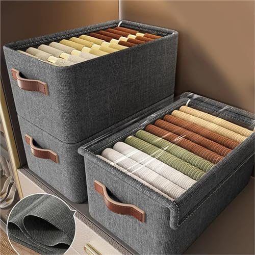 Panier pliable transparent L pour optimiser l'armoire du dortoir