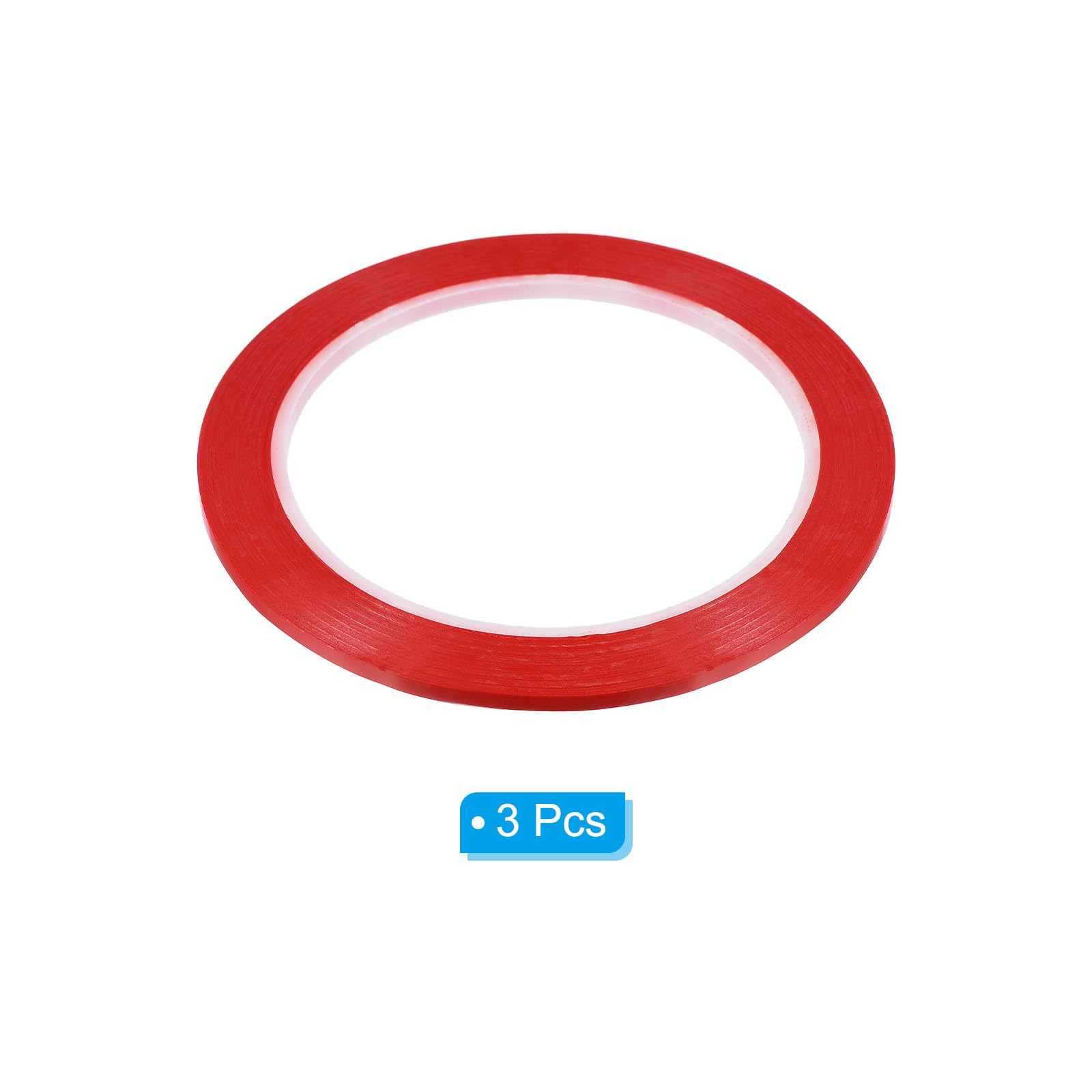 PATIKIL Whiteboard Tape 2mm X 66m, 3 Pack Thin Dry Erase Tape for Graphic Chart Marking DIY Art Red - Image 3