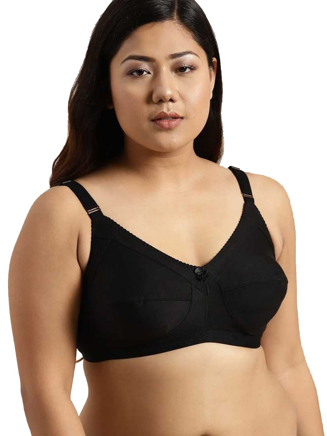 pavvoin Women Plus Size Heavy Bust Full Coverage Non-Padded,Non Wired Pure Cotton Everyday Bra-picture-46