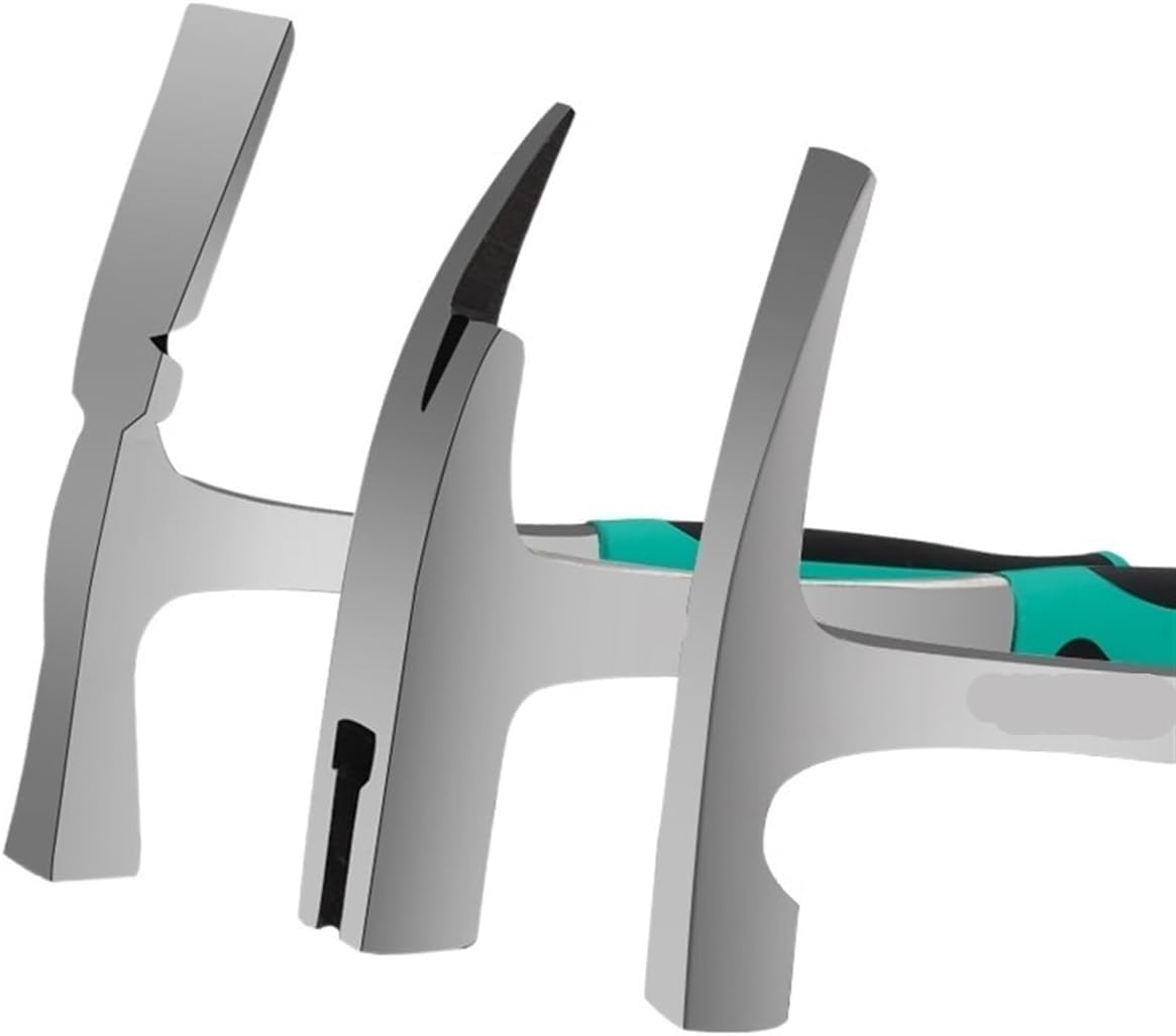 INLIMA Hammer Professional large flat pointed geological hammer mining iron hammer geological exploration special hammer tool (Color : C)