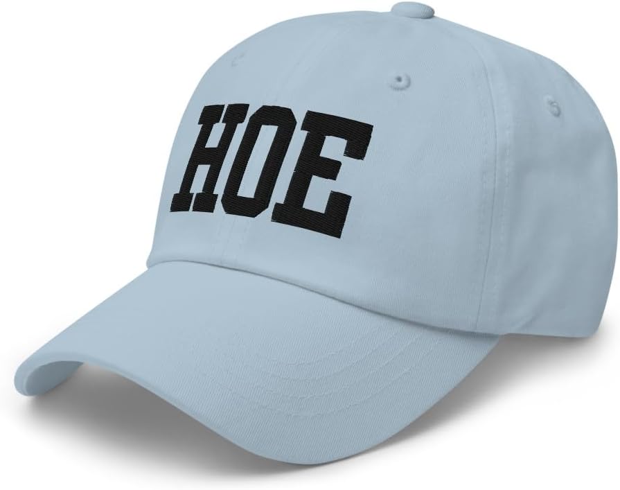 NX Hoe Embroidered Dad Hat Curved Bill Low Crown Relaxed Fit Adjustable Funny Cap Men Women