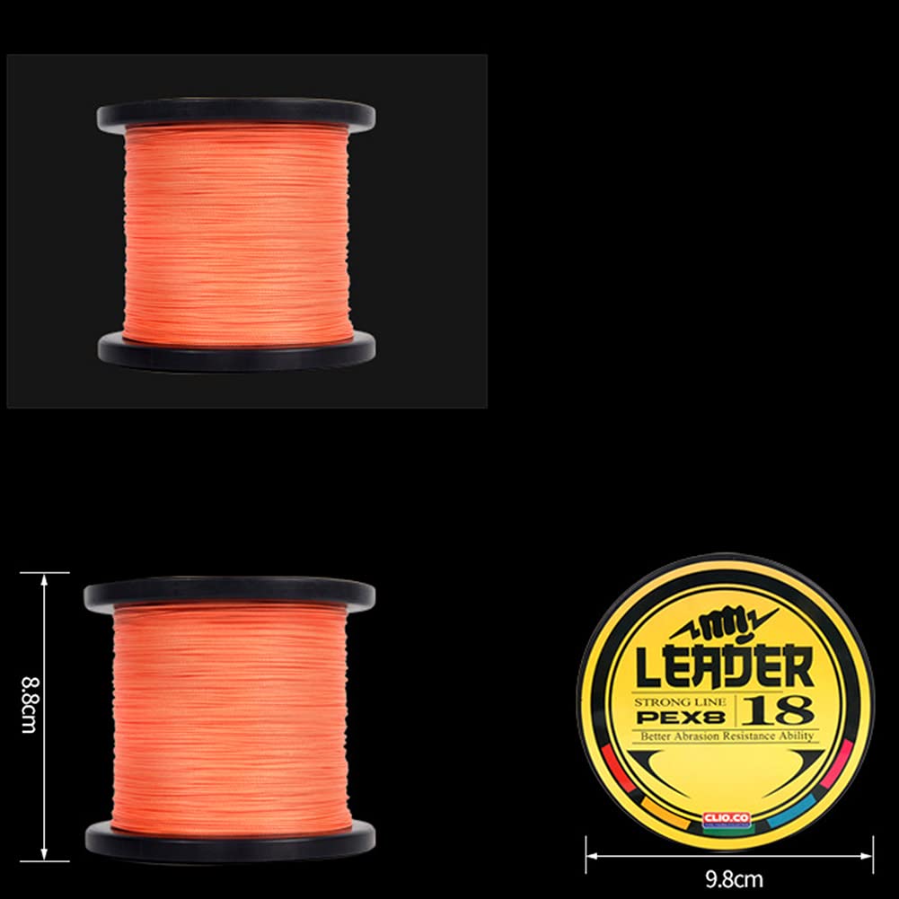 Lenza da Pesca Intrecciata, Intrecciato con 8 Fili, Estremamente Resistente, da 1000 m, di Alta qualità