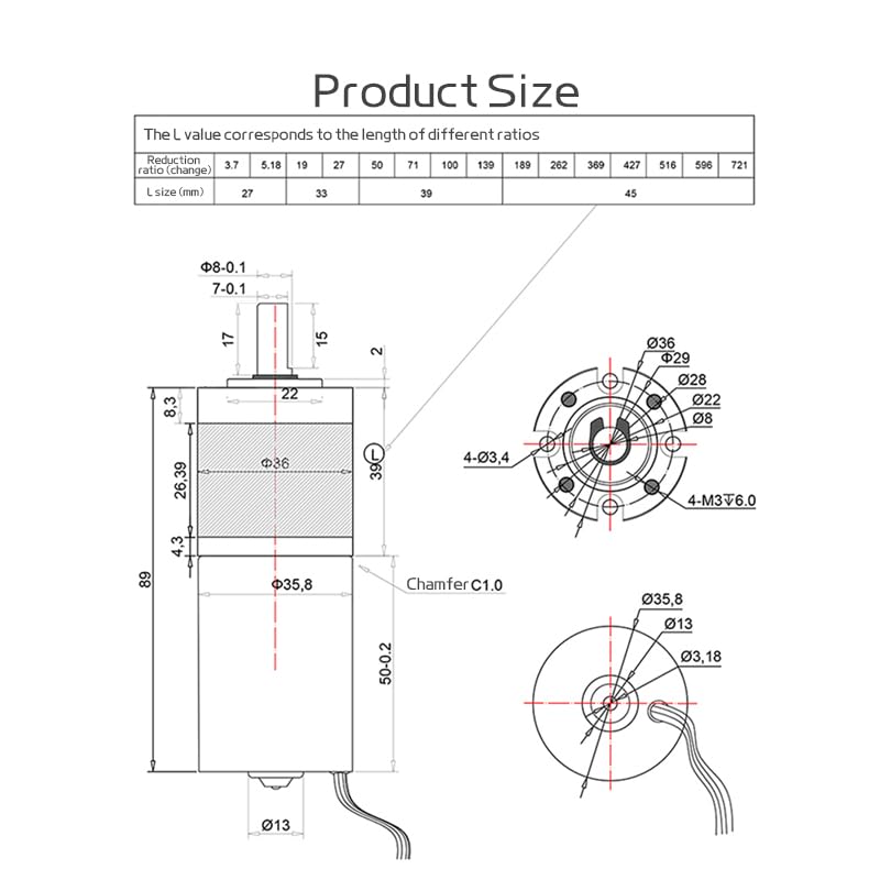 LLBOGRGGN 12Vブラケット 80RPM 36GP-3650 DCギア電子スターター 前進・後進調整可能 スピードブラシレス