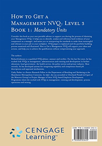 HTG MANAGEMENT NVQ LEV 3: BOOK 1
