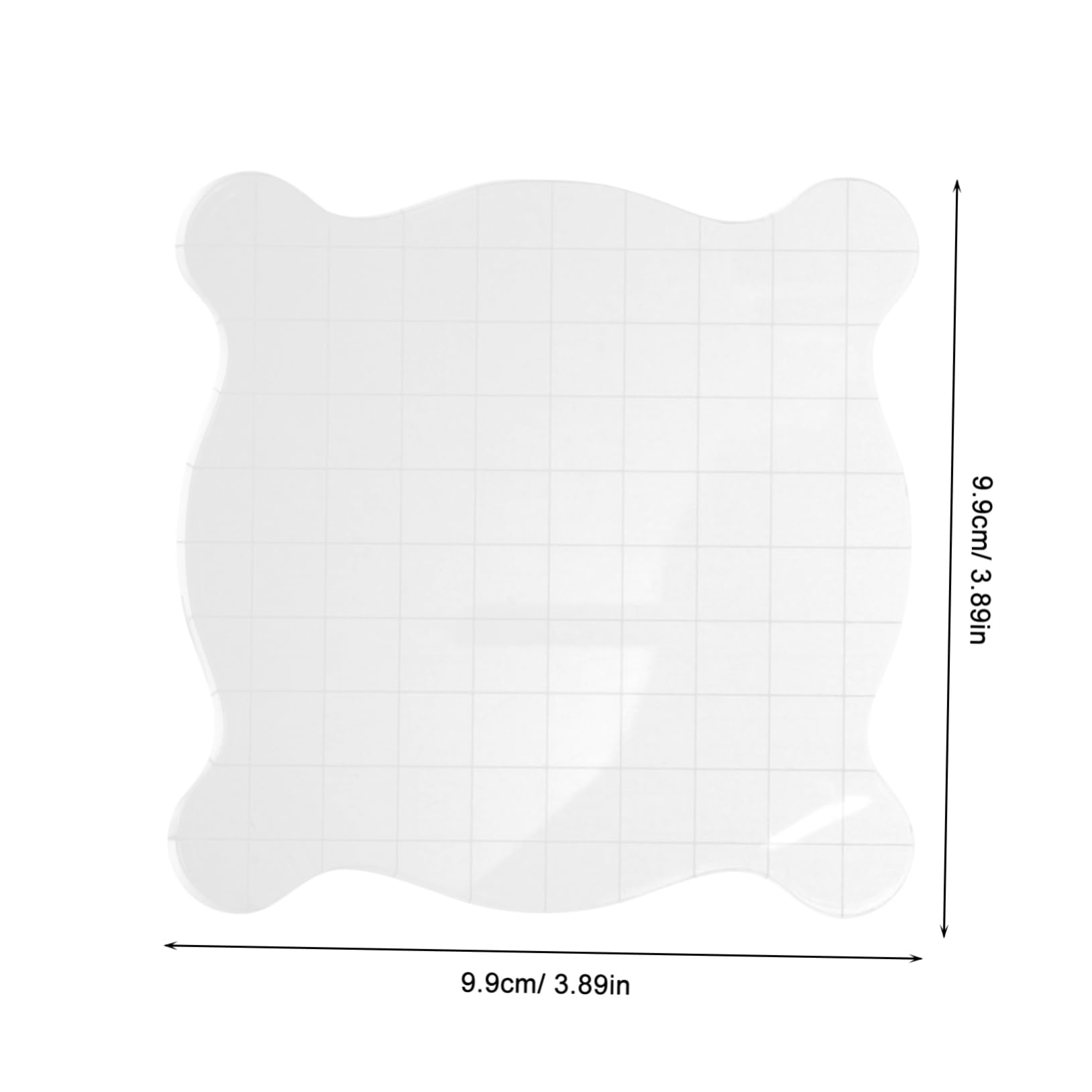 SEWACC DIY Stamping Blocks Acrylic 4 Pack Grid Lines Perfect for Stamps Craft Projects Cards Invitations